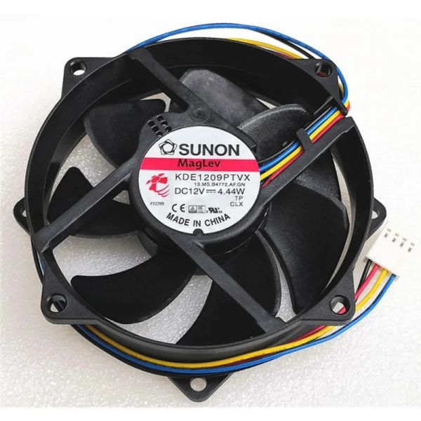 Enfriamiento nuevo Sunon KDE1209PTVX 9025 9225 90 mm 90*90*25 mm 92*92*25 mm Ventilador circular para ventilador de enfriamiento de CPU 12V 0.37a con PWM 4PIN