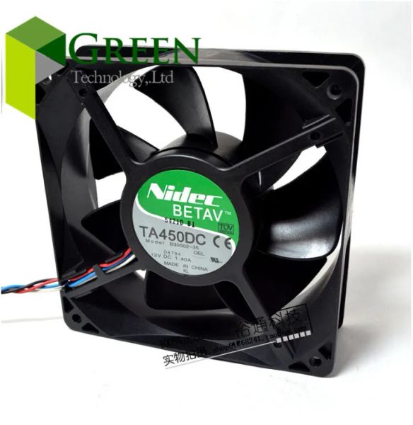 Refroidissement Original NIDEC 12V 1.4A 12038 Ventilateur de refroidissement 12cm pour D8794 Fan de contrôleur PWM TA450DC B3550235 Witn 4 Ligne