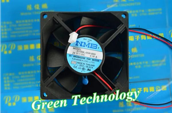 Enfriamiento envío gratis NMB NMB 3110ML05WB69 8025 80 mm 80*80*25 mm Computer /servidor Fan de enfriamiento 24V 0.18a con 2PIN