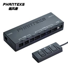 Refroidissement Phanteks PWM Hub 3pin / 4pin Contrôle de vitesse du ventilateur, supportez la carte mère et le manuel de contrôle manuel Max X15 ventilateur, phpwhub_02