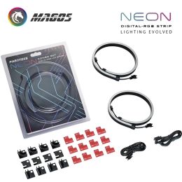 Koeling Phanteks RGB Combo Light Strip Neon voor PC Case Decoration LED Strip 5V 3Pin Mobo Aura Sync M1/M5 40 cm/55 cm/100 cm