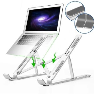 Enfriamiento de soporte portátil portátil con soporte de aluminio plegable soporte para portátiles portátil portador de libros pro soporte accesorios para computadora de soporte ajustable