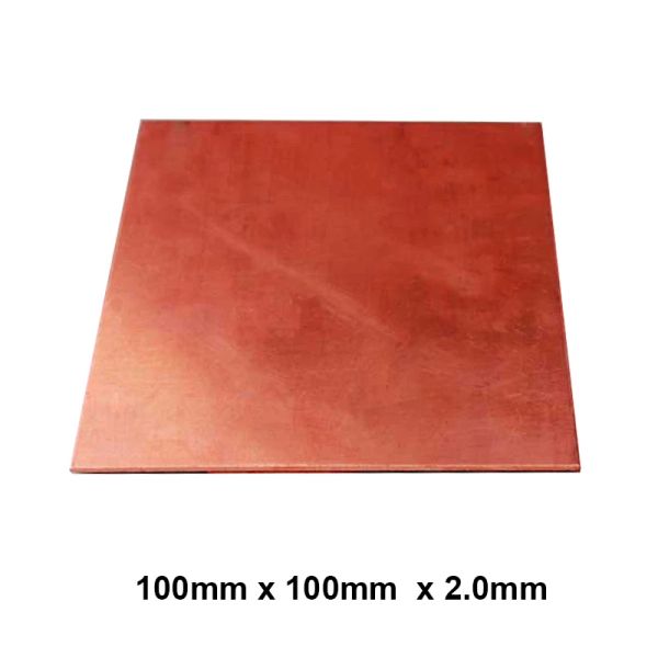 Enfriamiento Premium 100x100x2.0 mm Diy Cobre de cobre Tiratria de calor para almohadilla termal