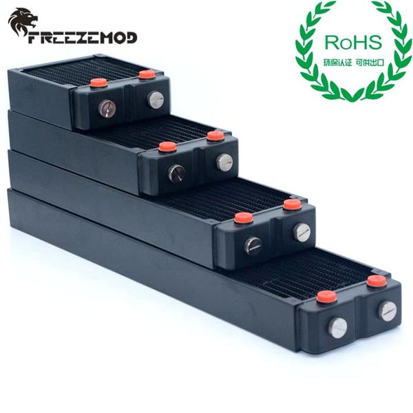 Refroidissement Reezemod PC Copper Radiateur Double couches 45 mm d'épaisseur G1 / 4 Filtrage de refroidissement à eau de l'ordinateur pour 120 ventilateur 240 mm