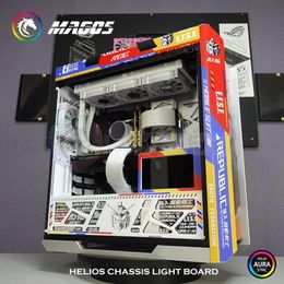 Koeling RGB lichtpaneel Backplate Dynamic Display voor Asus Rog Strix Helios Case PC Gamer Diy LED Computer Case Decoratie 5V M/B Sync