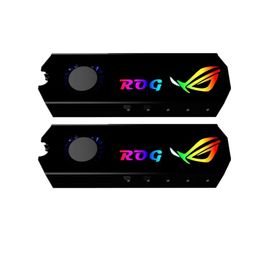 Koeling ROG M.2 2280 Solid toestand Disk Hard radiator M2 SSD Heatsink Turbine ventilator Koelgootsteen 12V RGB 4PIN/5V Argb 3pin Aura Sync