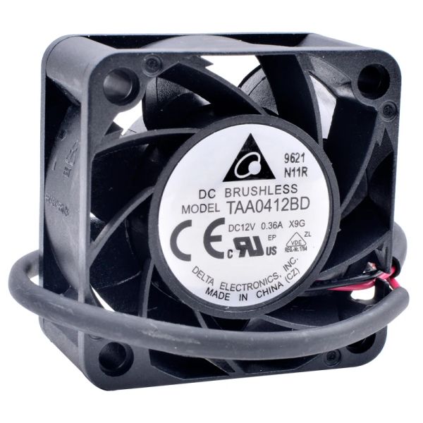 Enfriamiento TAA0412BD Original 4cm 4020 40x40x20mm 12V 0.36A Fuente de alimentación del servidor Ventilador de enfriamiento grande