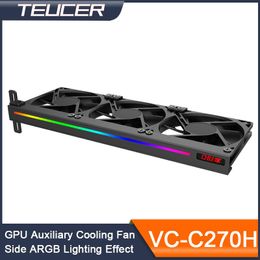 Koeling Teucer VCC270H 300x100x20mm Universal Side Argb 5v 3P 3P -adresseerbare headers GPU Silent Cooling Fan voor de meeste grafische kaarten