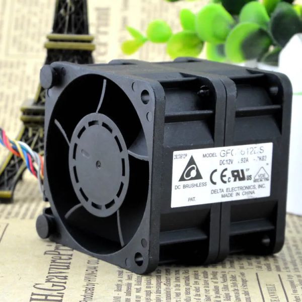 Enfriamiento El Delta 6056 Doble Doble Motor de 6 cm Violencia de ventilador de alta velocidad 12V 1.92A GFC0612DS Ventilador de enfriamiento Envío gratis