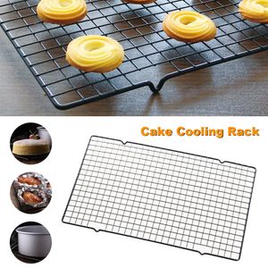 Koele lade carbon stalen non-stick koeling codering zwarte cake brood biscuit pizza display rack keuken bakken tools