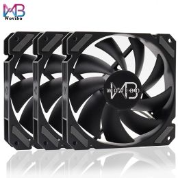 Koeling wovibo 120 mm ventilator zwart pwm 4pin 12v dc case ventilatoren voor cpu koeler waterkoeling computerchassis stille luchtvolume ventilador