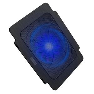 Refrigeraciones Freeshipping USB Super Ultra Thin Fan Laptop Cooling Pad Notebook Radiador negro