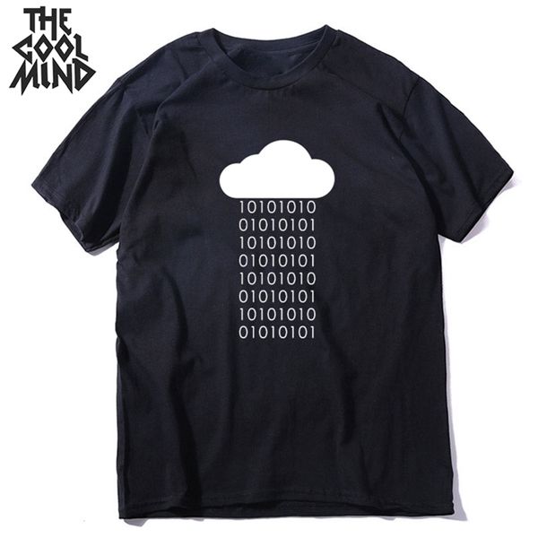 COOLMIND 100% coton cool internet code imprimer hommes geek t-shirt décontracté lâche hommes t-shirt cool o-cou t-shirt geek hommes t-shirts 220505