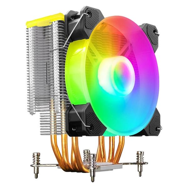 COOLMOON X400 4Pin ventilateur de refroidissement CPU SATA coloré 4 caloducs en cuivre pur 5V 3Pin ARGB PC radiateur pour AM4 LGA 1200/1151/1366