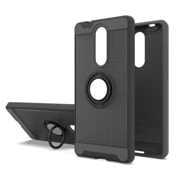 Coolpad Legacy Case Support de bague rotative à 360 degrés Double couche Shock Bumper Cover pour LG Stylo 5 Vente chaude