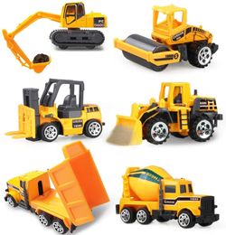 Coolplay Mini Alloy Diecast Car Model Engineering Toy Vehicles Dump Truck Forklift Excavator Gift For Kids Boys