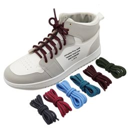Accessoires de chaussures de magasin Coolstring Factory For Boot Ondrk Order Colorful Coroute Round Design Custom Lacet 100 Pairs Wholesale 240401