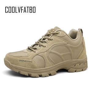 COOLVFATBO Hommes Militaire Combat Hommes Chukka Cheville Tactique Grande Taille Armée Boot Chaussures Mâle Sécurité Motocycle Bottes Y200915