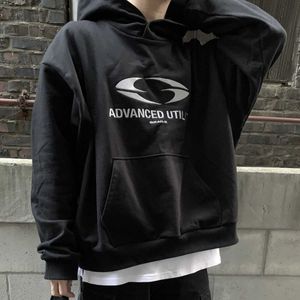 Cooocoll666 Brief Slogan Borduurwerk Tops Oversized Trui Basic Effen Kleur Hoodies Voor Mannen Vrouwen Winter Warm Houden Sweatshirt T230806