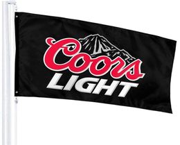 Coors Light Label Flag 3x5 Banner Design personnalisé 100 Tissu de polyester accroché Festival national 9624246
