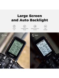 Coospo BC200 GPS Bike Computer 2.4inch Ant+Bluetooth5.0 Bicycle Speedometer kilometerster multi-taal Cycling Support Holder