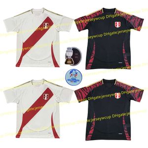 Copa América 2024 2025 Perú camisetas de fútbol 24 25 Hogar lejos Selección Peruana Cuevas PINEAU CARTAGENA Camiseta de fútbol Hombres maillot de foot kits camiseta futbol