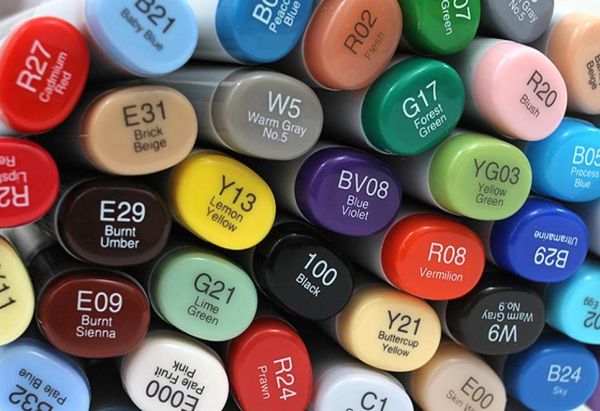 Marqueurs de croquis Copic 358 couleurs stylos marqueurs de pinceau d'art professionnel Original lien japon 27722504