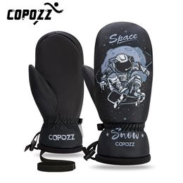 COPOZZ -30 Espesar Adulto Adolescente Profesional Snowboard Guantes de esquí A prueba de viento Invierno Cálido Térmico Nieve Mitones Esquí Moto de nieve 231227