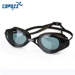 Copozz adultes hommes femmes nageurs de lunettes anti-buas UV Protection Ajustements ajustés de lunettes de natation imperméables 240528