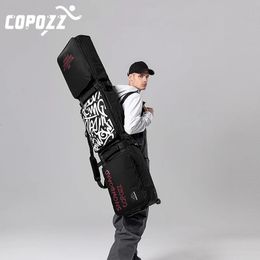 COPOZZ sacs de Ski pour adultes 158 cm 168 cm grand sac de Snowboard à roulettes avec roues sac à dos étanche sac à bandoulière unique housse de Snowboard 231220