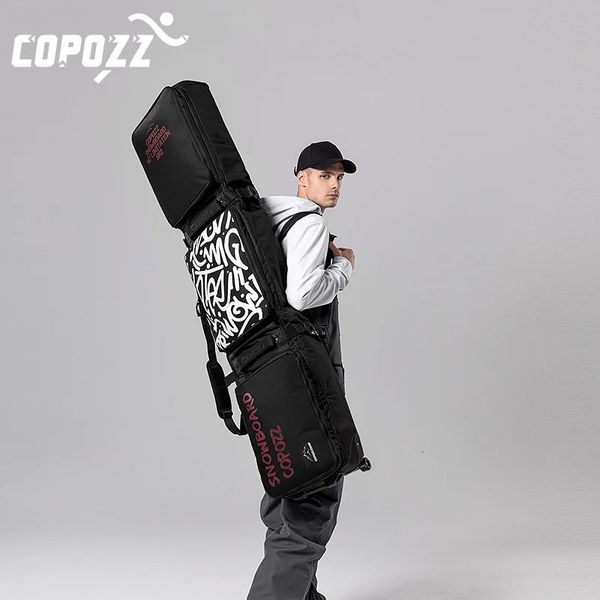 Sacs de ski adulte Copozz 158 cm 168 cm Big à rouleau sac de snowboard avec roues Sac à dos de sac à dos étanche à dos de snowboard 231221