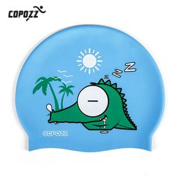 Copozz Childrens Swimming Hat Cartoon schattig varkenskat