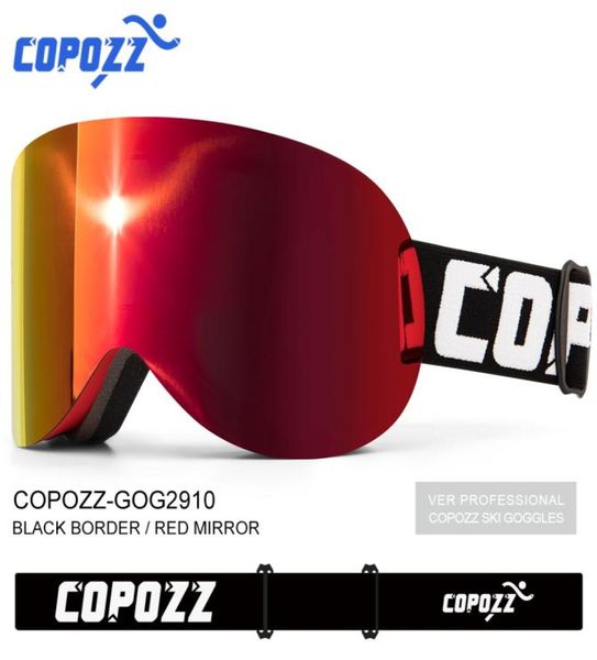 COPOZZ Googles Gafas de Snowboard hombres mujeres Antifog Gafas de nieve cilíndricas protección UV invierno deportes Gafas esquí Q01071351475