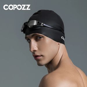 Copozz Mens élastique grande taille Color Couleur de natation Adult Adable Auproce nageur Silicone Silicone 240429