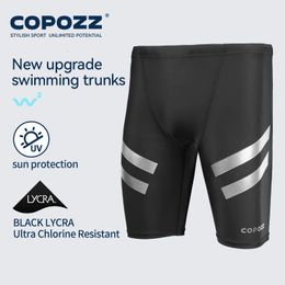 Copozz Heren Zwemmen Trunks Shorts Competitie Training Sport Swimwear Ademende snel drogende zwempak Beach broek 240416