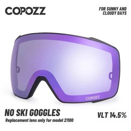 Copozz non polarisé de remplacement de ski Lens pour le modèle 21100 verres de ski Snow Ggggles Lentilles de lunettes seulement 240109