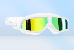 Copozz Swimming Goggles confortable Silicone grand cadre verres de natation antifog UV Men de natation masque de natation imperméable 2202232344308