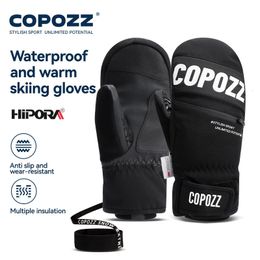 COPOZZ Thinsulate épais adulte adolescent professionnel Snowboard gants de Ski coupe-vent hiver chaud thermique neige mitaines motoneige 231228