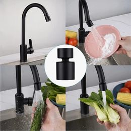 Koper 2 modus keuken kraan spuitkop mondstuk zwarte extender kraan 360 ° roterende splashback badkamer kraan water spaarmondstuk