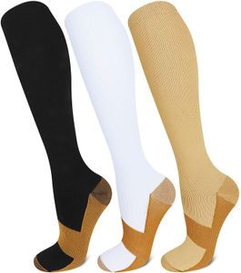 Copper Compression Socks Women Knee High 30 MmHg Anti Fatigue Pain Relief Stockings Athletic Pregnancy Men Running Sports Socks