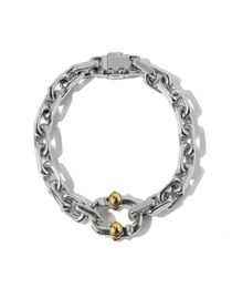 Copper Jewelry Europe et les États-Unis ont exagéré de nouveaux bracelets de chaîne métallique pour hommes et femmes Charmes de créateurs pour bracelets Gold 8537433