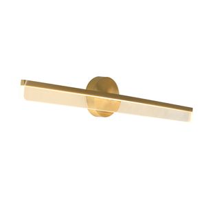 Lámpara de pared de cabecera de dormitorio posmoderna nórdica de cobre, luz de lujo para sala de estar, pasillo Simple, luces acrílicas para espejo de baño