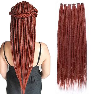 Koper rode Dreadlocks extensies 24