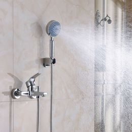 Copper Simple Shower Handheld Shower Set Triple Robinet de mélange chaud et froid dissimulé