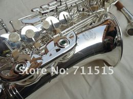Kopieer Jupiter JAS-567GL ALTO Saxofoon E-flat Tune Muziekinstrumenten Oppervlak Verzilverd Professionele Sax met Case Mondstuk