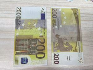 Copier de l'argent Taille réelle 1:2 Livre sterling Euro Billets de banque Photos Faux pièces de monnaie Appréciation Monnaie d'apprentissage Sou Hmogj
