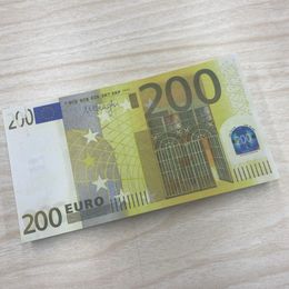 Copiar dinero real 1: 2 Tamaño creativo Euro Libras Colección de regalos de artesanía falsa Apreciar impresiones Enviar amigos y colegas Divertido Gi Dutqh
