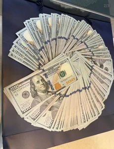 Copiar dinheiro real 1:2 tamanho mão jogando papel barra atmosfera adereços interativos suprimentos notas de dólar pistola uenqh