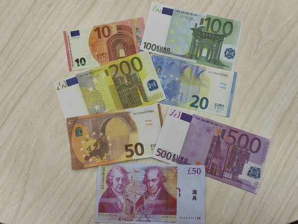 Copier de l'argent, taille réelle 1:2, monnaie de simulation, dollar HD, billets en euros Dpfbh