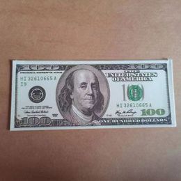 Copier l'argent réel 1: 2 taille en gros de la taille usa USA Dollars Party fournit de faux pour le film Bandonnée Paper Novelty Toys 1 5 10 20 50 100 DBAer